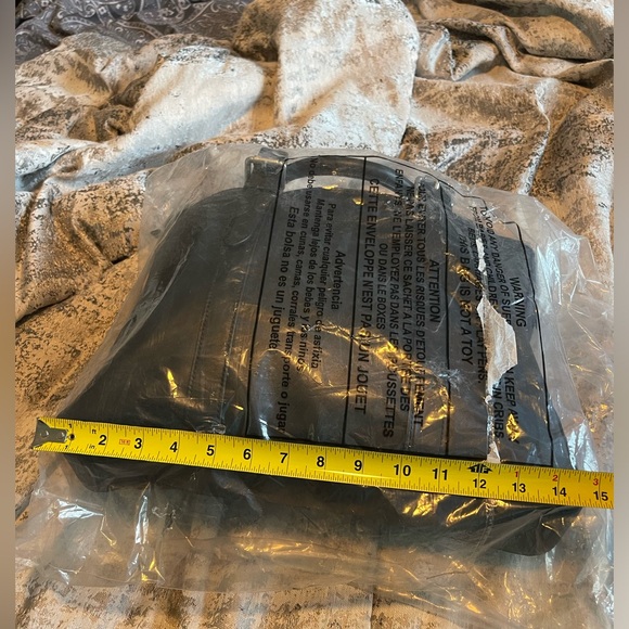 Cole Haan Black Leather Attaché Briefcase CHDM11032 W/Shoulder Strap Brand New - Picture 11 of 12